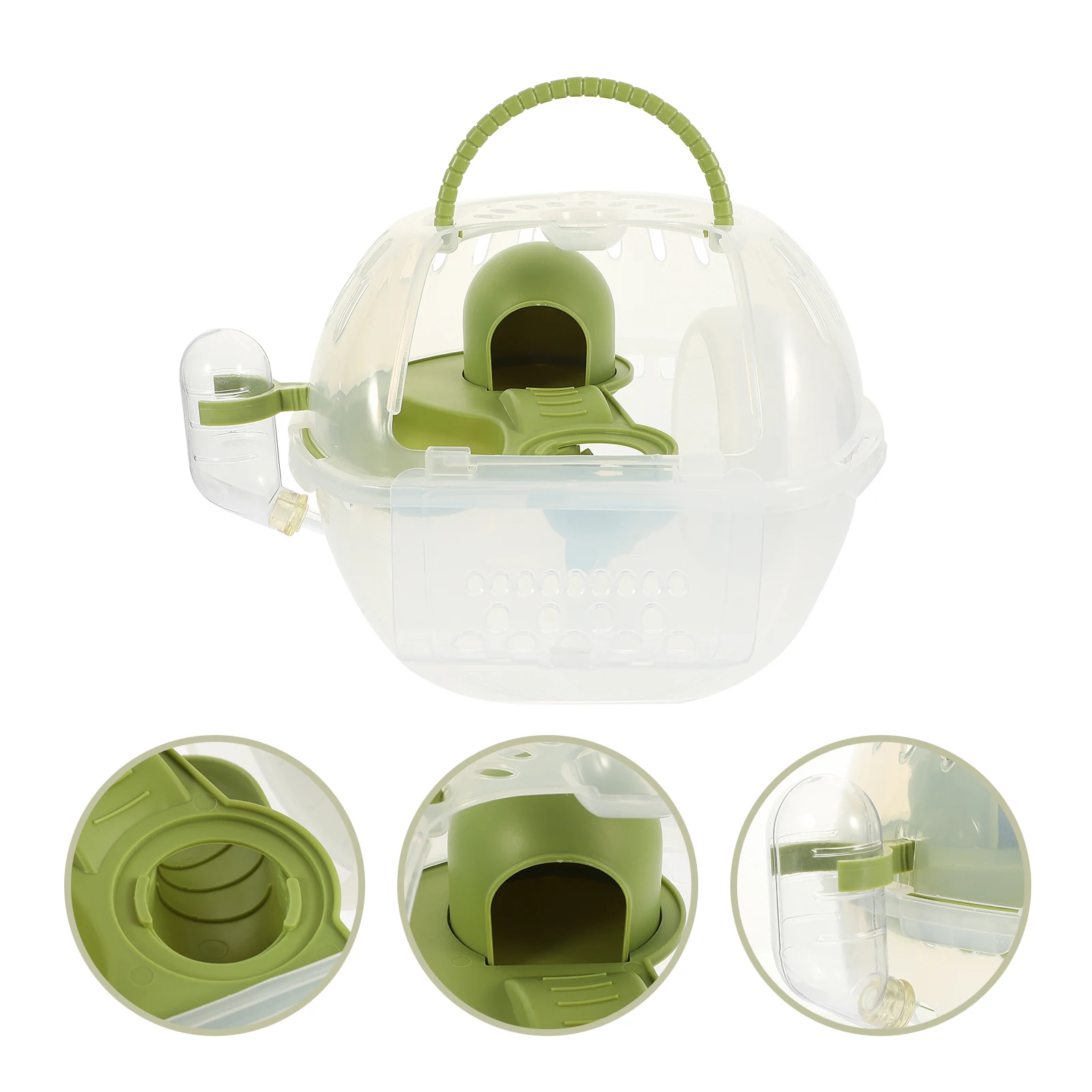 Portable Anti-Escape Hamster Cage For Outdoor Travel Small Pet Carrier Transparent With Handle Lightweight Breathable
Portable Anti-Escape Hamster Cage For Outdoor Travel Small Pet Carrier Transparent With Handle Lightweight Breathable