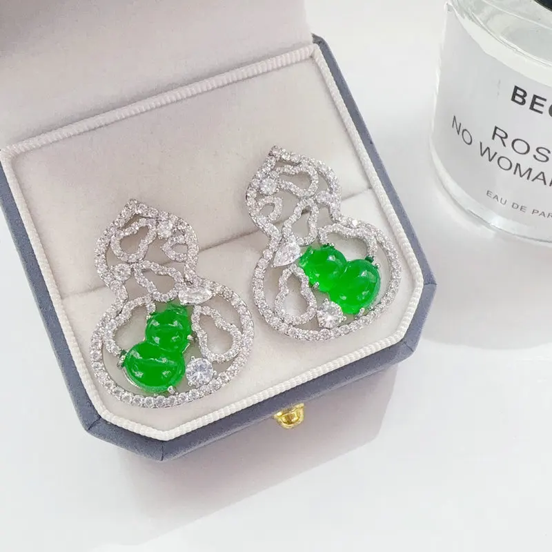 Bilincolor Fashion Green Calabash Earrings for Women
Bilincolor Fashion Green Calabash Earrings for Women