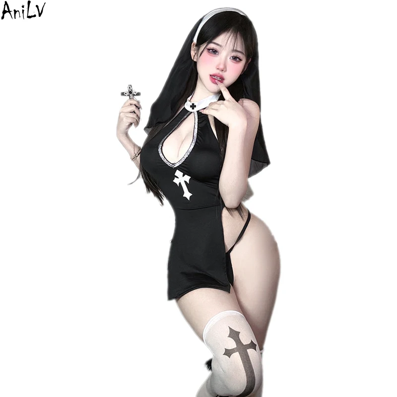 AniLV Forbidden Nun Uniform Sexy Lingerie Maid Pajamas Temptation Outfits Erotic Costumes
AniLV Forbidden Nun Uniform Sexy Lingerie Maid Pajamas Temptation Outfits Erotic Costumes