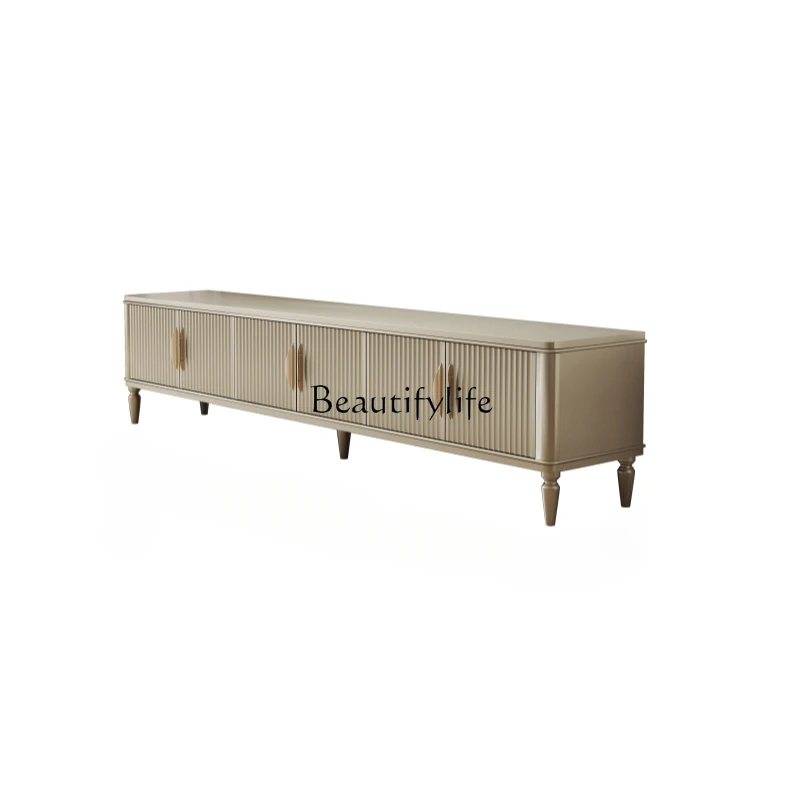 Solid wood TV cabinet light luxury living room small apartment storage household cream wind white American floor cabinet
Solid wood TV cabinet light luxury living room small apartment storage household cream wind white American floor cabinet