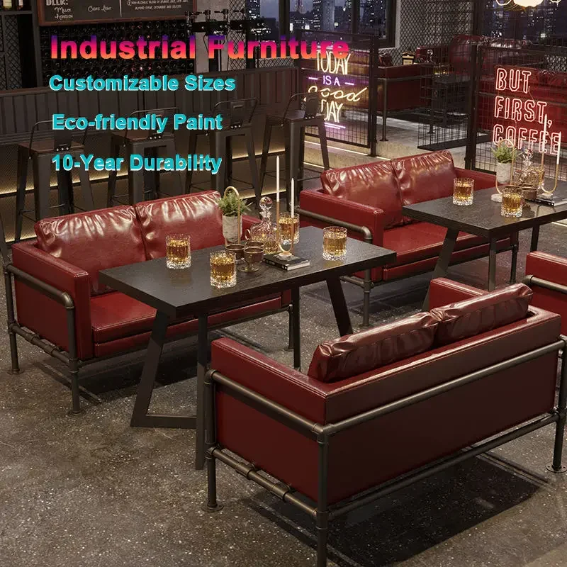Industrial light luxury commercial restaurant Sofa box 4-seat metal combination Durable and environmentally friendly hotel
Industrial light luxury commercial restaurant Sofa box 4-seat metal combination Durable and environmentally friendly hotel