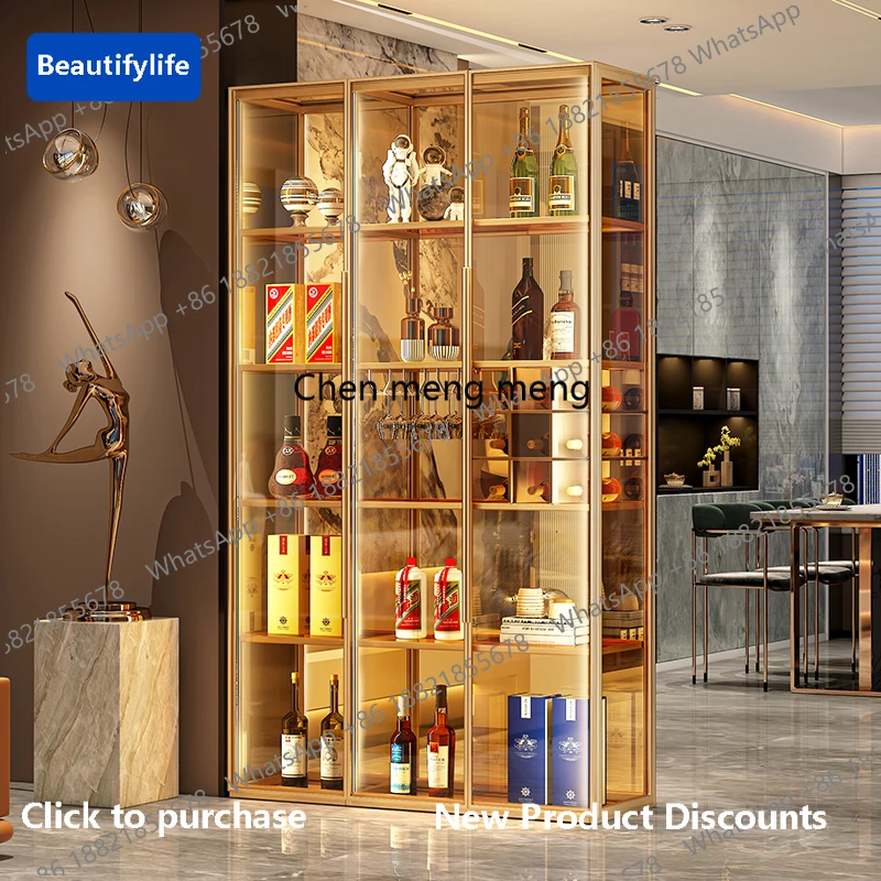 z5556Stylish Custom All - Glass Wine Cabinet: for Luxury Villas, A Handmade Display Gem, and Modern Living Room Partition FYLC
z5556Stylish Custom All - Glass Wine Cabinet: for Luxury Villas, A Handmade Display Gem, and Modern Living Room Partition FYLC