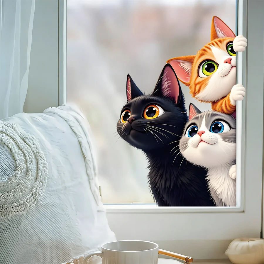 1Set Cute Peeking Cat Window Stickers Black Orange Gray Waterproof Vinyl For Car Rear Window Laptop Fridge Decor
1Set Cute Peeking Cat Window Stickers Black Orange Gray Waterproof Vinyl For Car Rear Window Laptop Fridge Decor