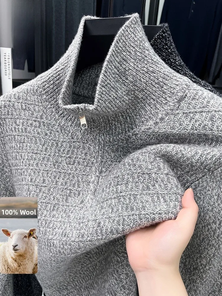 Rn Men's Busin Casual Knitted Sweater High Collar f Zip Long Sve Pure Wool Camere Winter New Arrival Top
Rn Men's Busin Casual Knitted Sweater High Collar f Zip Long Sve Pure Wool Camere Winter New Arrival Top