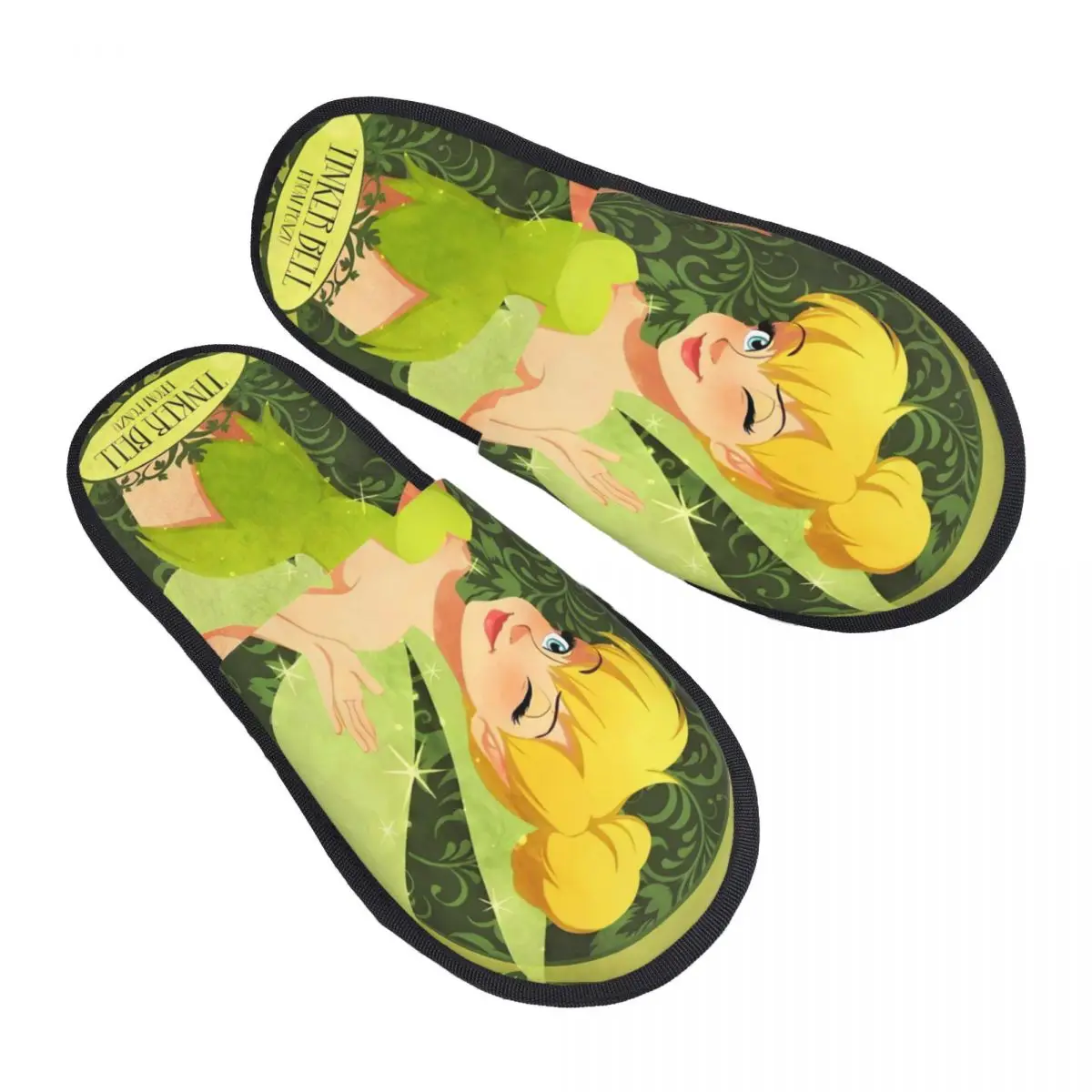 Женские домашние тапочки с принтом Тинкер Белл, мягкие теплые пушистые тапочки из пены с эффектом памяти феи, домашняя уличная обувь
Женские домашние тапочки с принтом Тинкер Белл, мягкие теплые пушистые тапочки из пены с эффектом памяти феи, домашняя уличная обувь