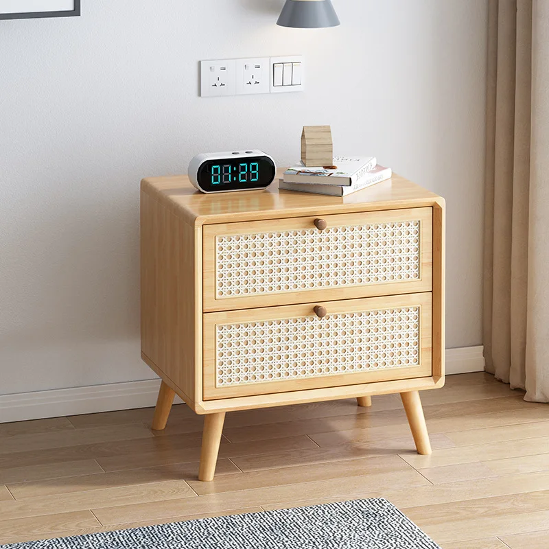 PYH retro simple light luxury rattan bedside table solid wood cherry log color simple silent wind wooden locker
PYH retro simple light luxury rattan bedside table solid wood cherry log color simple silent wind wooden locker