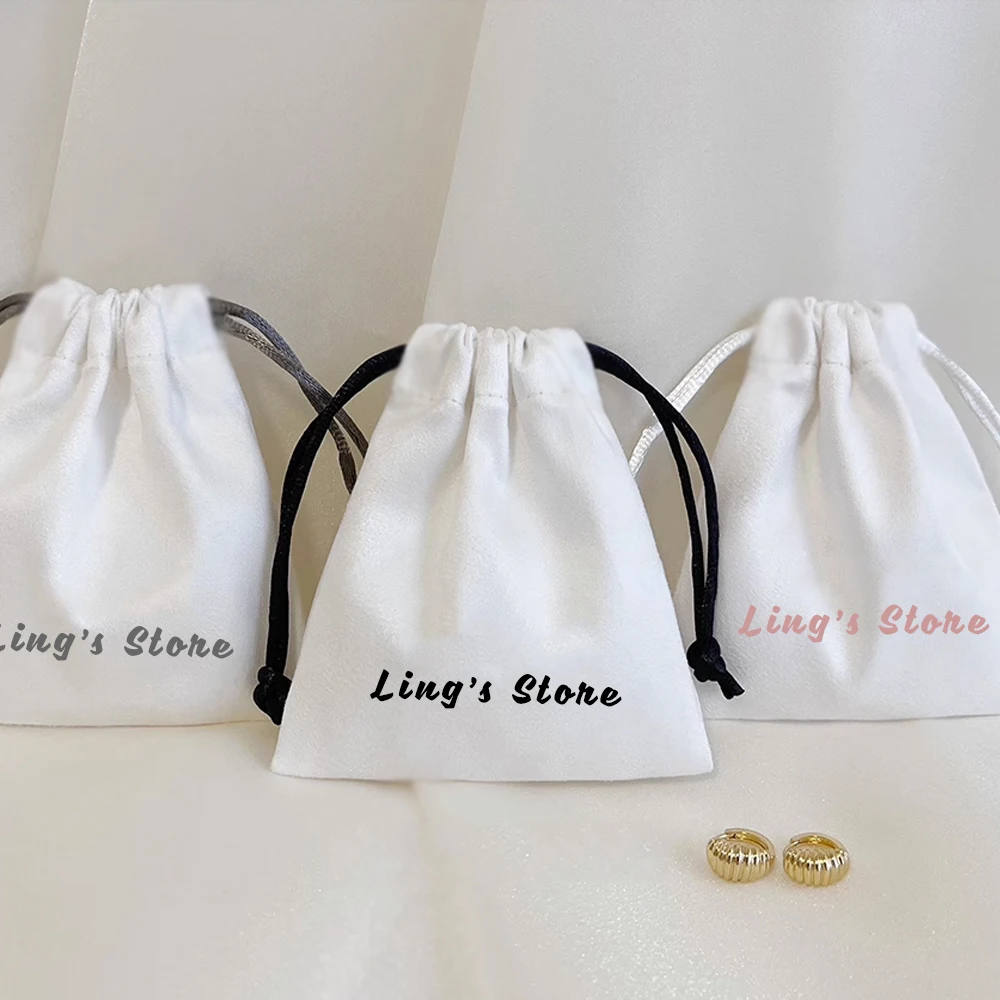 50pcs Personalized Logo Jewelry Flannel Drawstring Bags Print Velvet Packaging Pouches Small Chic Wedding Favor Bags Custom Name
50pcs Personalized Logo Jewelry Flannel Drawstring Bags Print Velvet Packaging Pouches Small Chic Wedding Favor Bags Custom Name