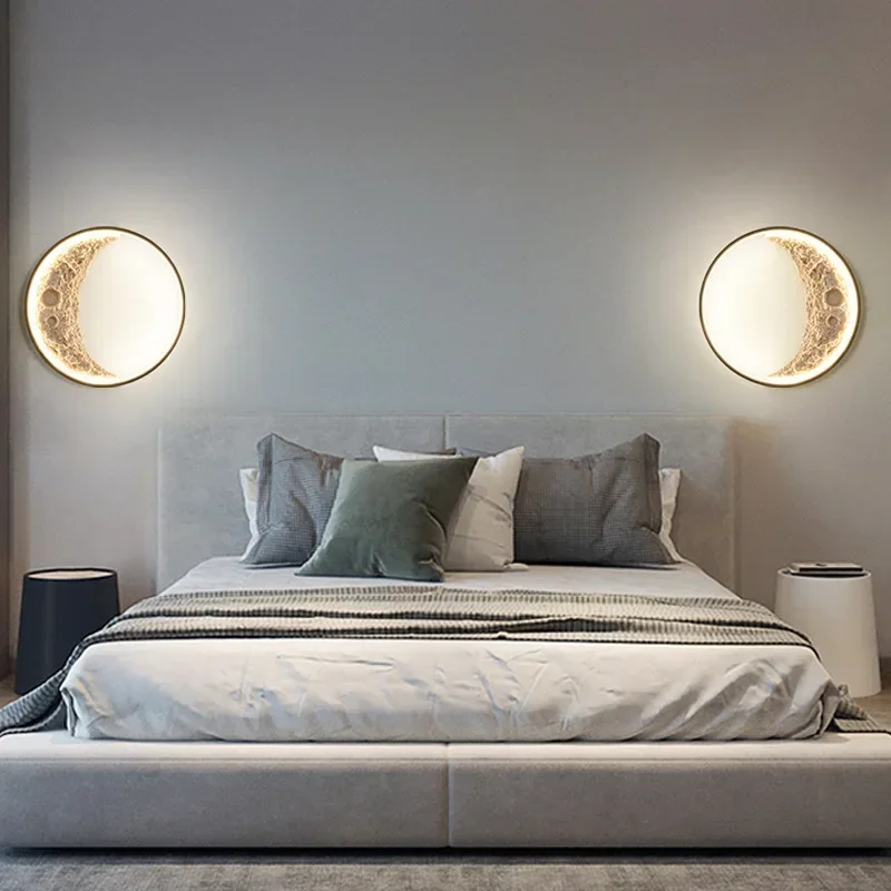 Nordic Luxury Internet Celebrity Moon Background Wall Bedside Wall Lamp Simple Modern Entrance Staircase Moon Lamp
Nordic Luxury Internet Celebrity Moon Background Wall Bedside Wall Lamp Simple Modern Entrance Staircase Moon Lamp
