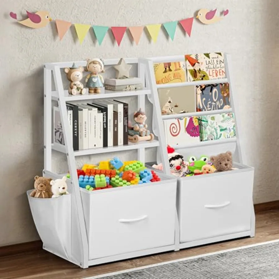 Bookshelf and Toy Storage Book Shelf for Room Toddler Montessori Bookshelf with 2 Drawers Baby Book Shelf for Nursery Toy Organ
Bookshelf and Toy Storage Book Shelf for Room Toddler Montessori Bookshelf with 2 Drawers Baby Book Shelf for Nursery Toy Organ