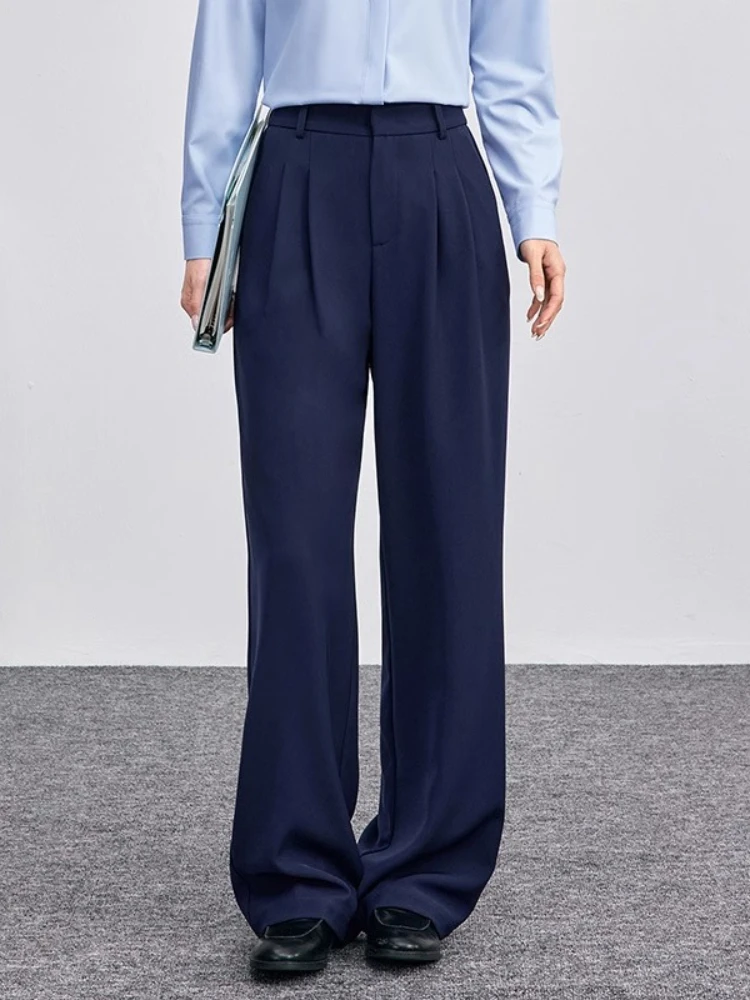 SENTUBILA Tailored Trousers For Woman 2025 Autumn Straight Pleated Design Long Pants Faux Pocket Simple Office Lady Q53KA1654
SENTUBILA Tailored Trousers For Woman 2025 Autumn Straight Pleated Design Long Pants Faux Pocket Simple Office Lady Q53KA1654
