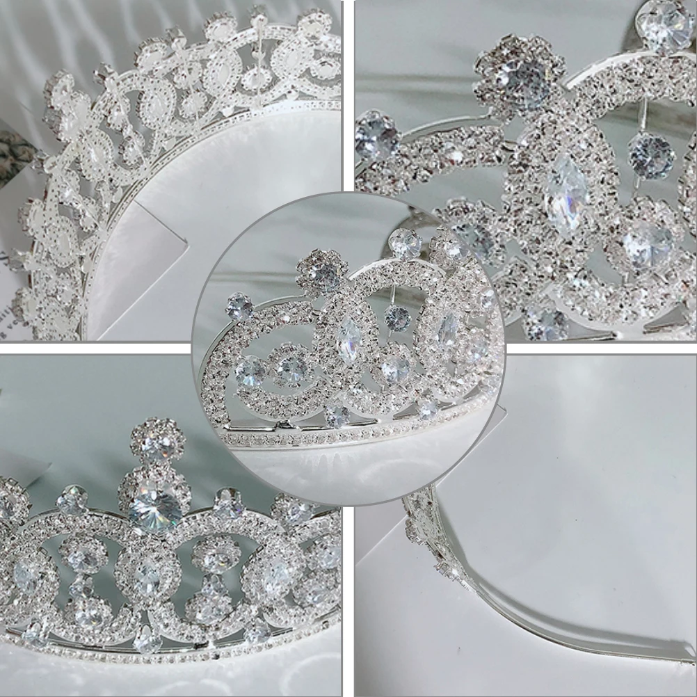 Elegant Bridal Zircon Tiara Women Wedding Bridal Headdress Headb Comfortable Bride Zircon Crown Hair Design Brightness
Elegant Bridal Zircon Tiara Women Wedding Bridal Headdress Headb Comfortable Bride Zircon Crown Hair Design Brightness