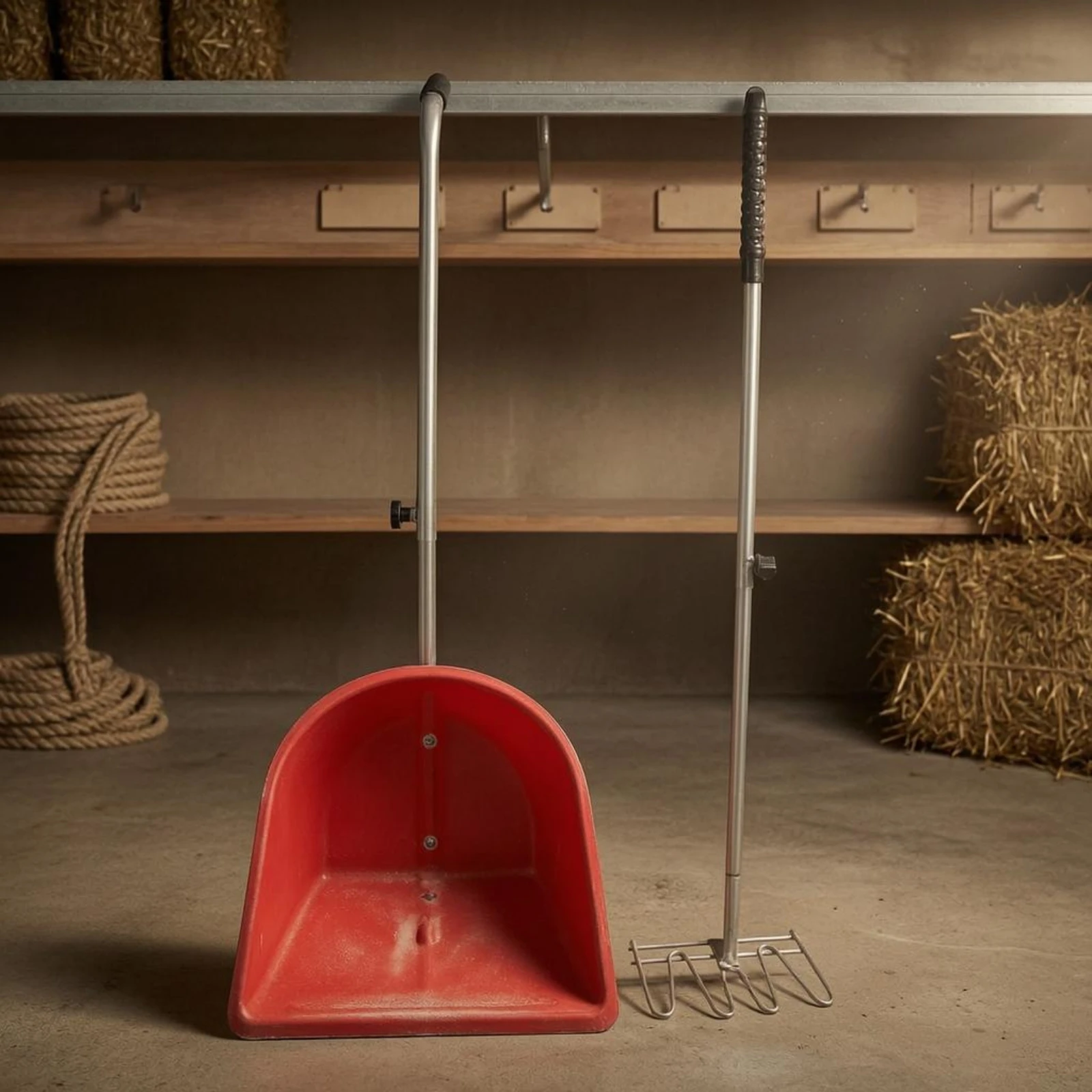 Stable Scoop and Fork Adjustable Handles Manure Fork Farm Equipment Easy Cleanup Yard Sweeper Efficient for Equestrian
Stable Scoop and Fork Adjustable Handles Manure Fork Farm Equipment Easy Cleanup Yard Sweeper Efficient for Equestrian