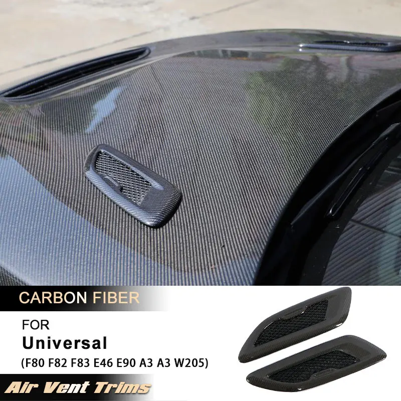 Universal Car Front Hood Bonnet Air Vents Trim for BMW F80 F82 F83 E46 E90 for Audi A3 A4 A5 S3 S4 S5 for Benz W205 Carbon Fiber
Universal Car Front Hood Bonnet Air Vents Trim for BMW F80 F82 F83 E46 E90 for Audi A3 A4 A5 S3 S4 S5 for Benz W205 Carbon Fiber