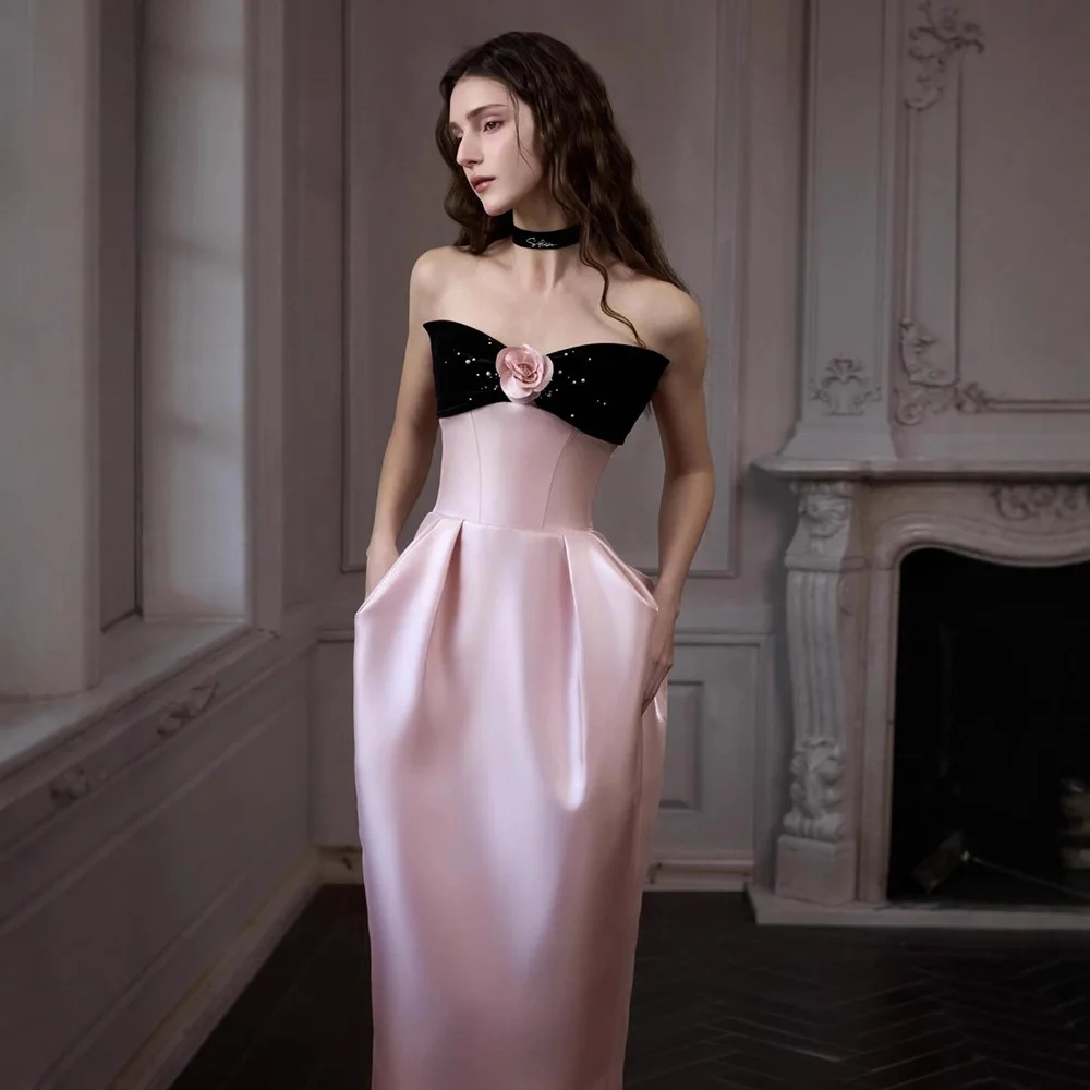 French Style Light Luxury Prom Dresses Stain Appliques With Flower Birthday Part New Elegant Evening Dress Vestido De Novia
French Style Light Luxury Prom Dresses Stain Appliques With Flower Birthday Part New Elegant Evening Dress Vestido De Novia