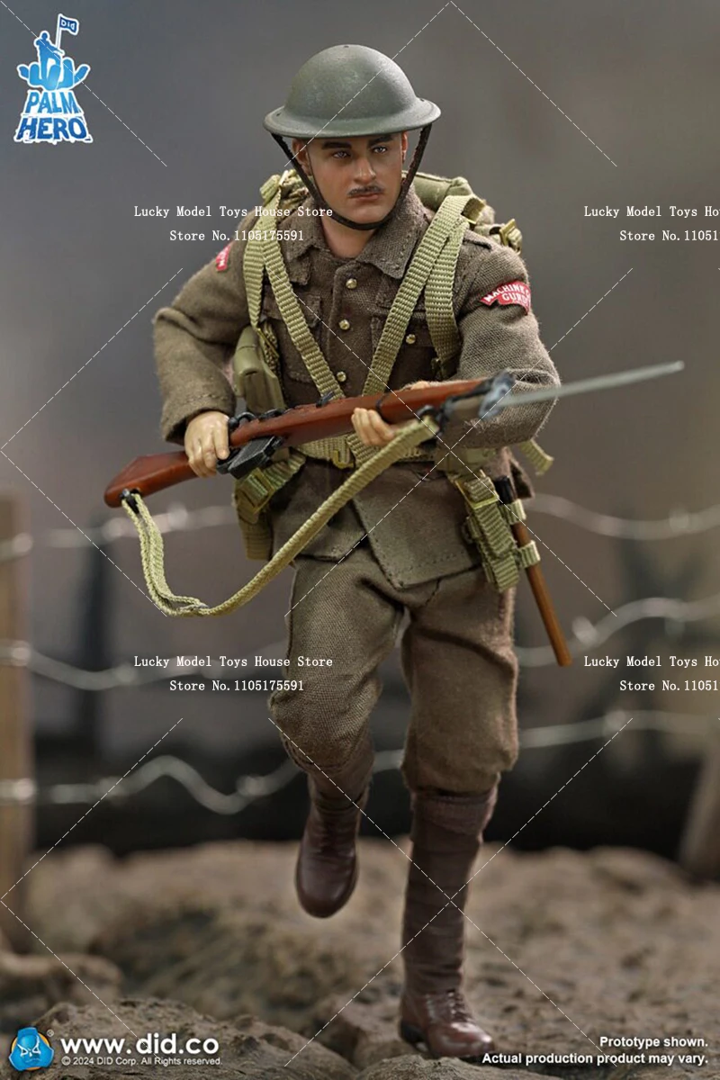 1/12 WWI British Military Infantry Albert Brown Uniform Cloth Soldier Design DID 6inch Palm Hero Action Figure Display Doll
1/12 WWI British Military Infantry Albert Brown Uniform Cloth Soldier Design DID 6inch Palm Hero Action Figure Display Doll