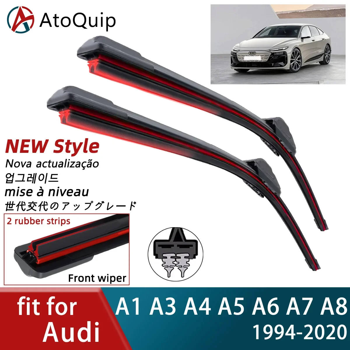 Double Rubber Car Wiper for Audi A1 A3 8L 8P S3 8V RS3 A4 A5 A6 A7 A8 Front Wiper Blades Brushes Cutter Accessories Windscreen
Double Rubber Car Wiper for Audi A1 A3 8L 8P S3 8V RS3 A4 A5 A6 A7 A8 Front Wiper Blades Brushes Cutter Accessories Windscreen