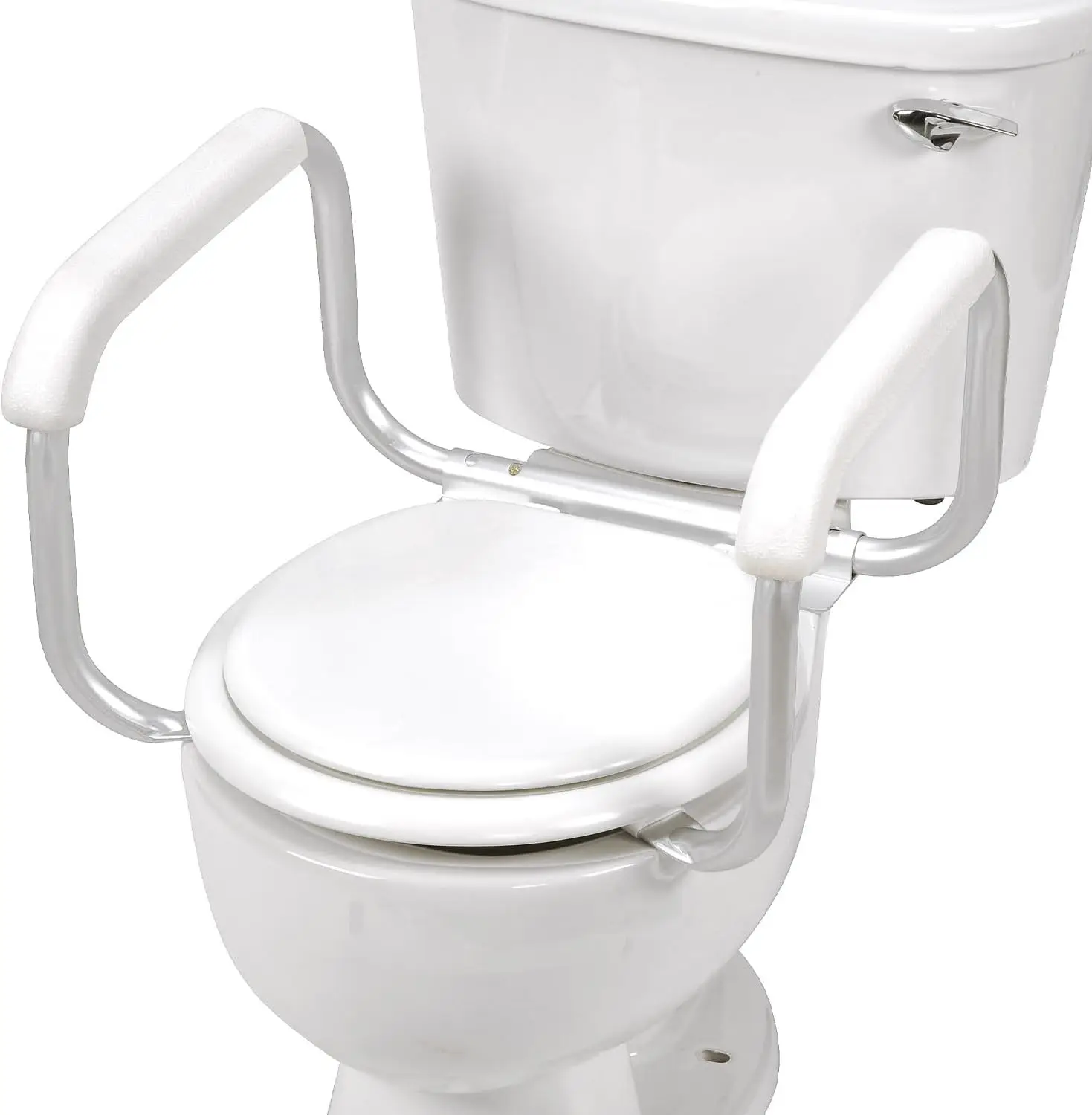 Toilet Safety Rails Handles for Elderly Easy Assembly No Tools White
Toilet Safety Rails Handles for Elderly Easy Assembly No Tools White