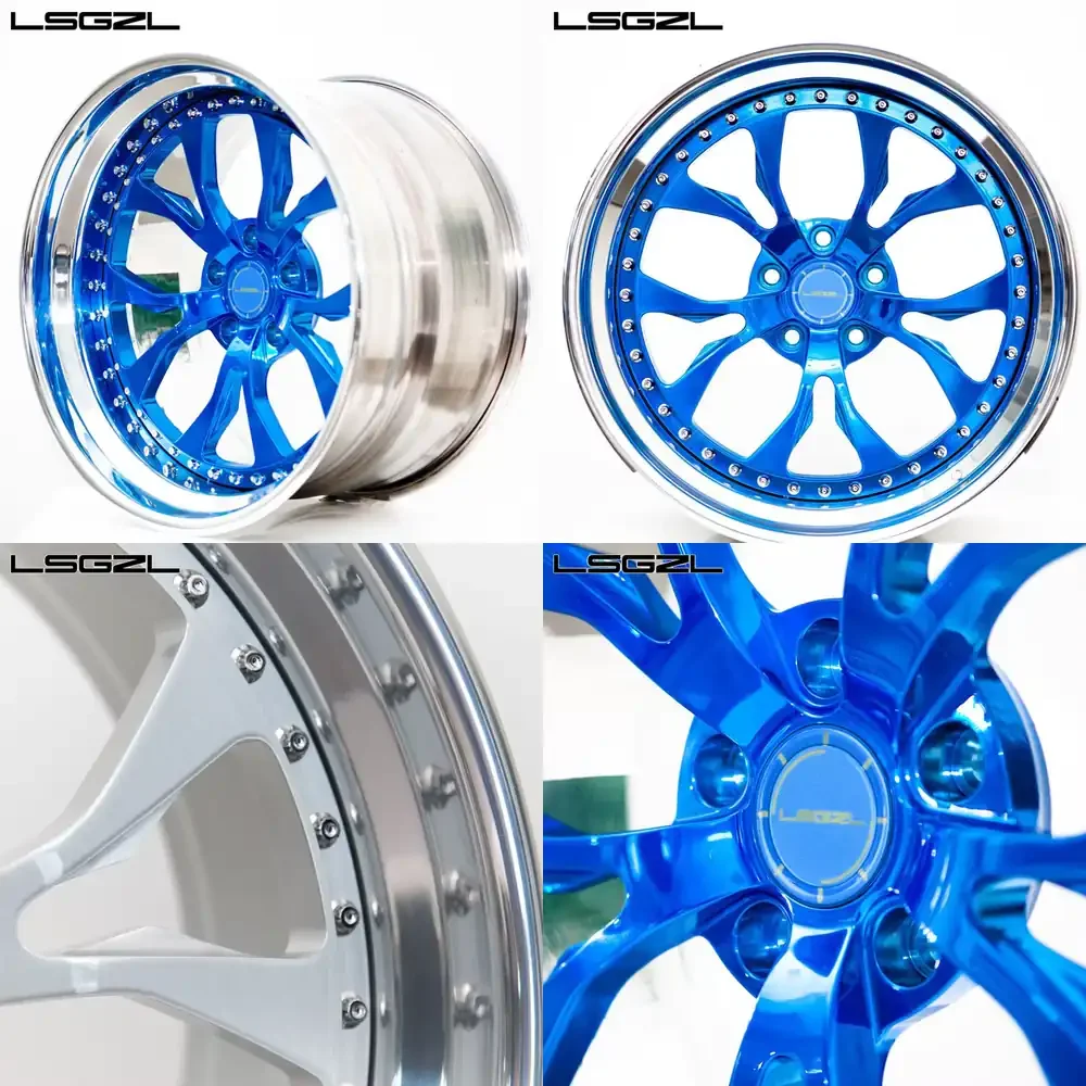 i LSGZL 3 Piece Forged Wheel 2 Piece Blue Color Forged Deep Dish Alloy Rims for Aftermarket Car Wheels for SUV Truck Sedan
i LSGZL 3 Piece Forged Wheel 2 Piece Blue Color Forged Deep Dish Alloy Rims for Aftermarket Car Wheels for SUV Truck Sedan