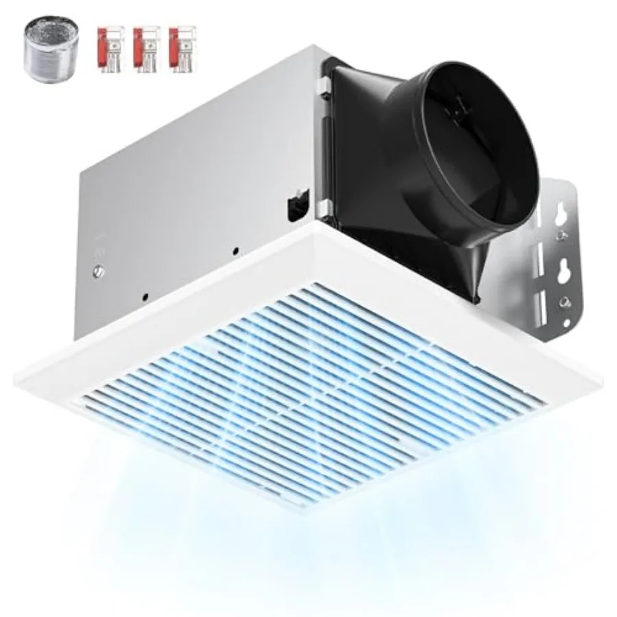Bathroom Exhaust Fan with Quiet 1.0 Sone Operation, 110 CFM Ceiling Ventilation Fan, Metal Housing, Easy Install, No Attic Acce
Bathroom Exhaust Fan with Quiet 1.0 Sone Operation, 110 CFM Ceiling Ventilation Fan, Metal Housing, Easy Install, No Attic Acce