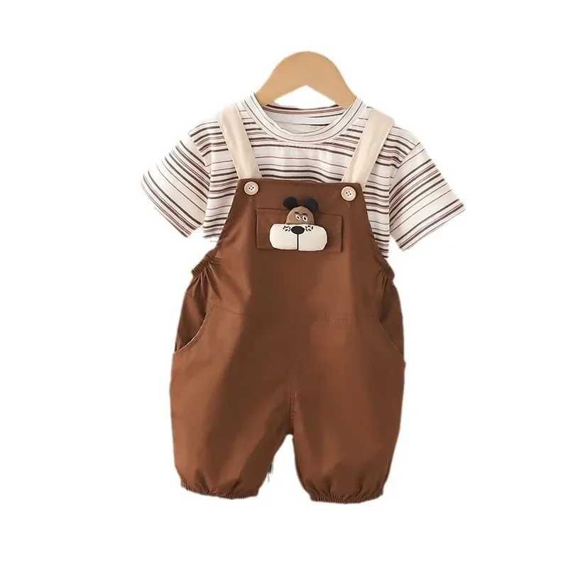 New Summer Baby Clothes Children Boys Clothing Suit T-Shirt Strap Shorts 2Pcs/Sets Toddler Casual Cotton Costume Kids Tracksuits
New Summer Baby Clothes Children Boys Clothing Suit T-Shirt Strap Shorts 2Pcs/Sets Toddler Casual Cotton Costume Kids Tracksuits