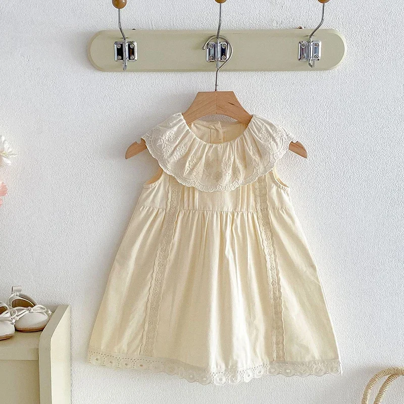 2026 New Summer Children Clothes Kids Princess Dresses Sleeveless Cotton Lace Splicing 2-6Yrs Baby Girl Birthday Party Dress
2026 New Summer Children Clothes Kids Princess Dresses Sleeveless Cotton Lace Splicing 2-6Yrs Baby Girl Birthday Party Dress