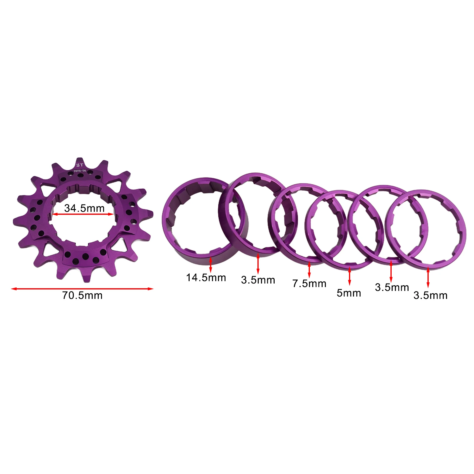 1 Set For Dirt Bike Climbing Street Bike To Single Speed Flywheel 9 Turn 1 Flywheel Cover Single-speed Flywheel Bicycle Parts
1 Set For Dirt Bike Climbing Street Bike To Single Speed Flywheel 9 Turn 1 Flywheel Cover Single-speed Flywheel Bicycle Parts