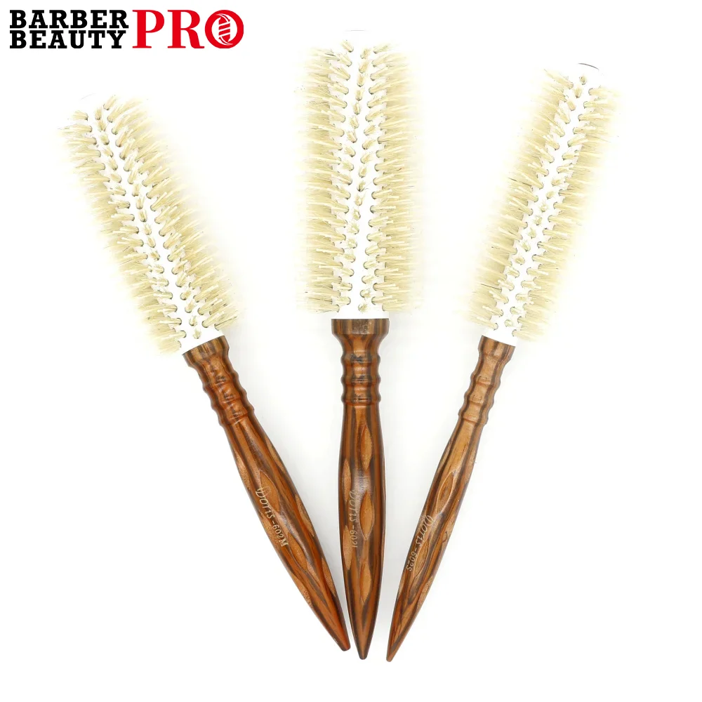 Barber Beauty Salon Hair Curls Brush Antistatic Wooden Hair Round Brush For Hairdressing Nylon Walnut Heat Resistant Hairbrush
Barber Beauty Salon Hair Curls Brush Antistatic Wooden Hair Round Brush For Hairdressing Nylon Walnut Heat Resistant Hairbrush