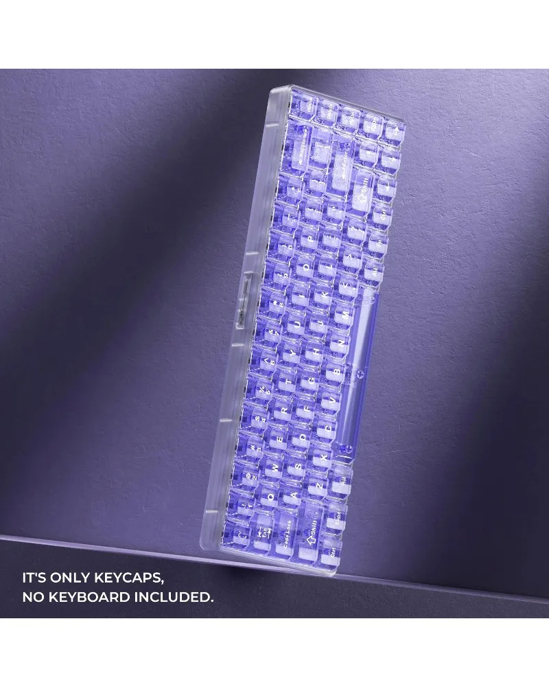 transparent purple clear keycaps full set pbt dye sub oem profile for mechanical keyboards
transparent purple clear keycaps full set pbt dye sub oem profile for mechanical keyboards