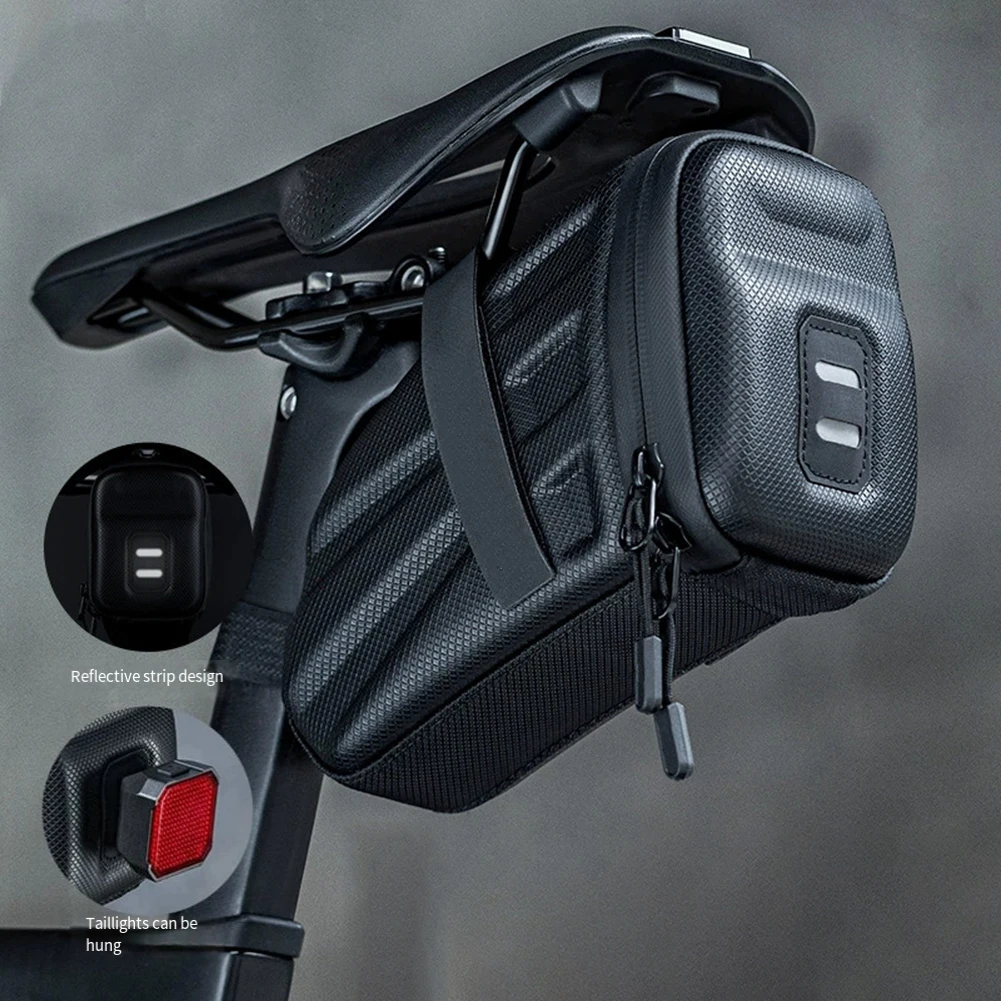 Highway Bicycle Saddle Bag Hard Shell Portable Waterproof Rain Proof Double Zipper Tail Bag Mountain Bike Saddle Accessories
Highway Bicycle Saddle Bag Hard Shell Portable Waterproof Rain Proof Double Zipper Tail Bag Mountain Bike Saddle Accessories