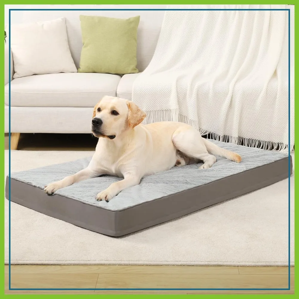 Orthopedic Dog Bed Waterproof for Extra Large Dogs Plush Washable Egg Crate Foam Removable Cover 53x36 Inch Gray
Orthopedic Dog Bed Waterproof for Extra Large Dogs Plush Washable Egg Crate Foam Removable Cover 53x36 Inch Gray