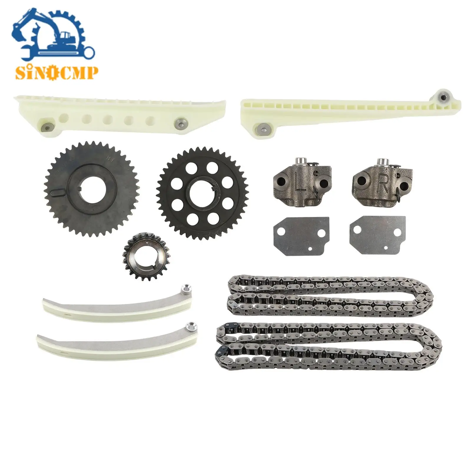 SINOCMP Timing Chain Kit Gear Crank Sprocket Tensioners Guide Rails F8AZ-6256-AA for 97-10 Ford F-150 Explorer Expedition 4.6L
SINOCMP Timing Chain Kit Gear Crank Sprocket Tensioners Guide Rails F8AZ-6256-AA for 97-10 Ford F-150 Explorer Expedition 4.6L