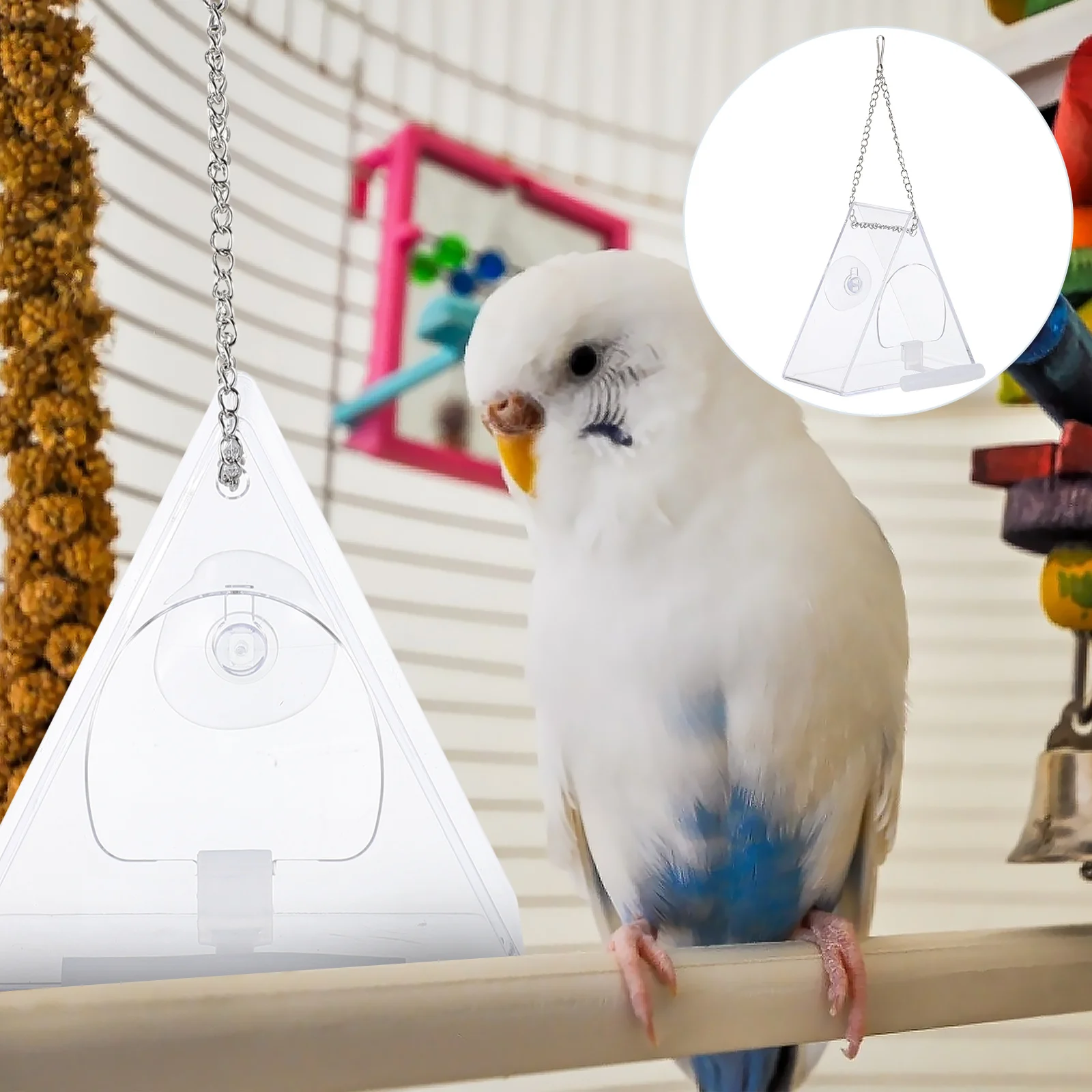 Acrylic Bird Feeder Clear Pet Parrot Container Large Capacity Bird Feeder Protective Design White Color Food Supply
Acrylic Bird Feeder Clear Pet Parrot Container Large Capacity Bird Feeder Protective Design White Color Food Supply