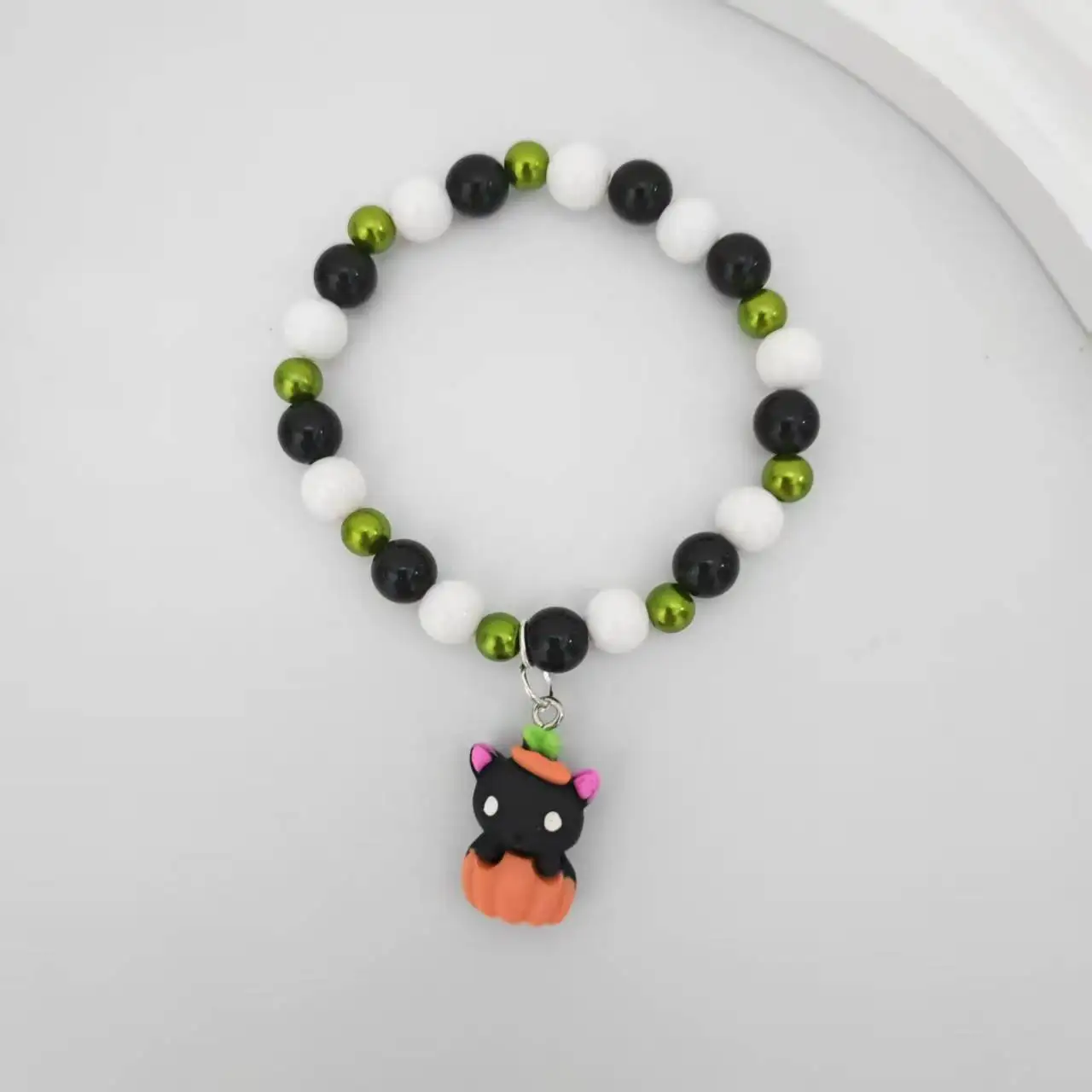 Готическая тыква с черным котом, браслет для женщин, детей, ручной работы, ювелирные изделия на Хэллоуин, подарок
Готическая тыква с черным котом, браслет для женщин, детей, ручной работы, ювелирные изделия на Хэллоуин, подарок