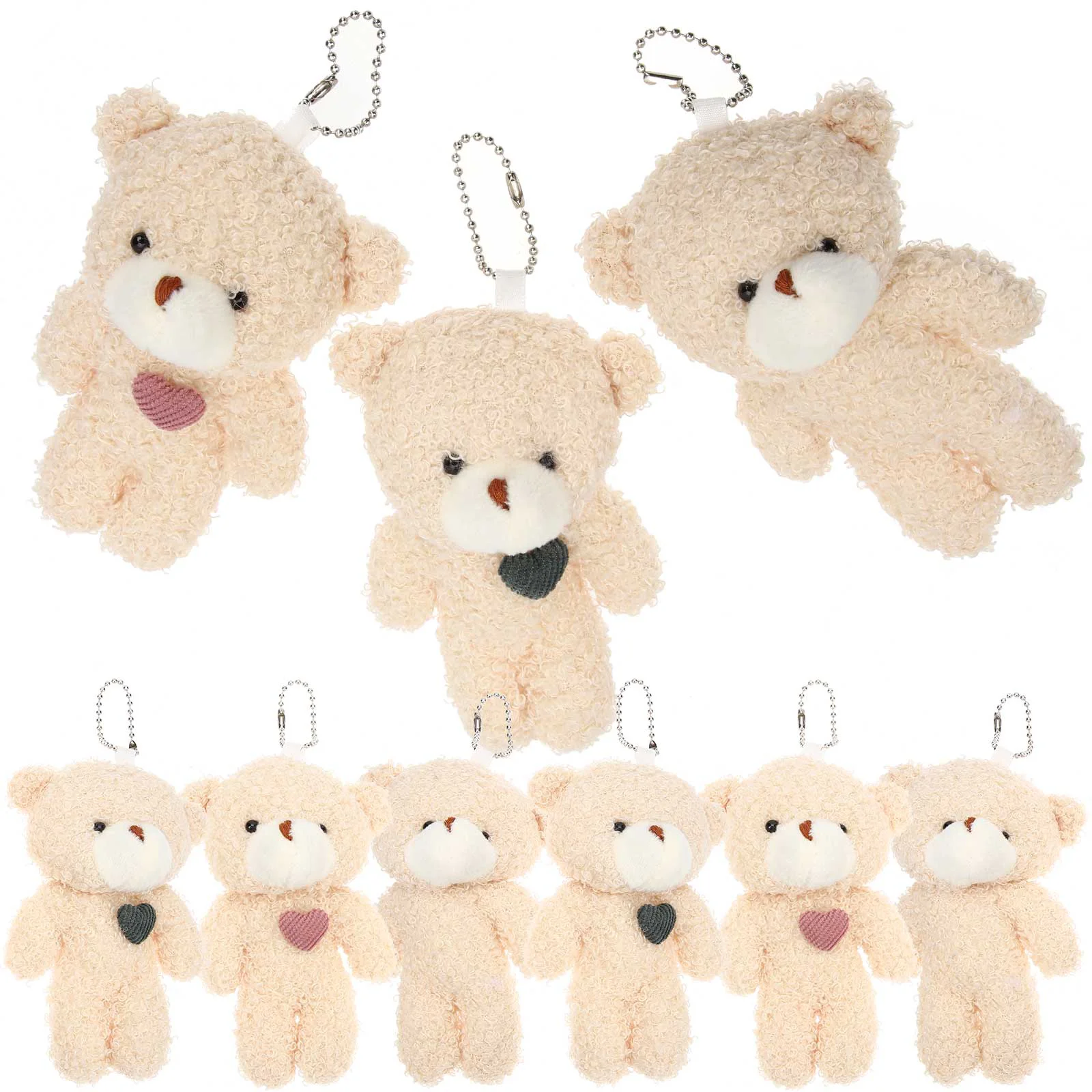 12 Pcs Bear Keychain Plush Ring Charm Party Favor Pendant Stuffed Animals for Girls
12 Pcs Bear Keychain Plush Ring Charm Party Favor Pendant Stuffed Animals for Girls