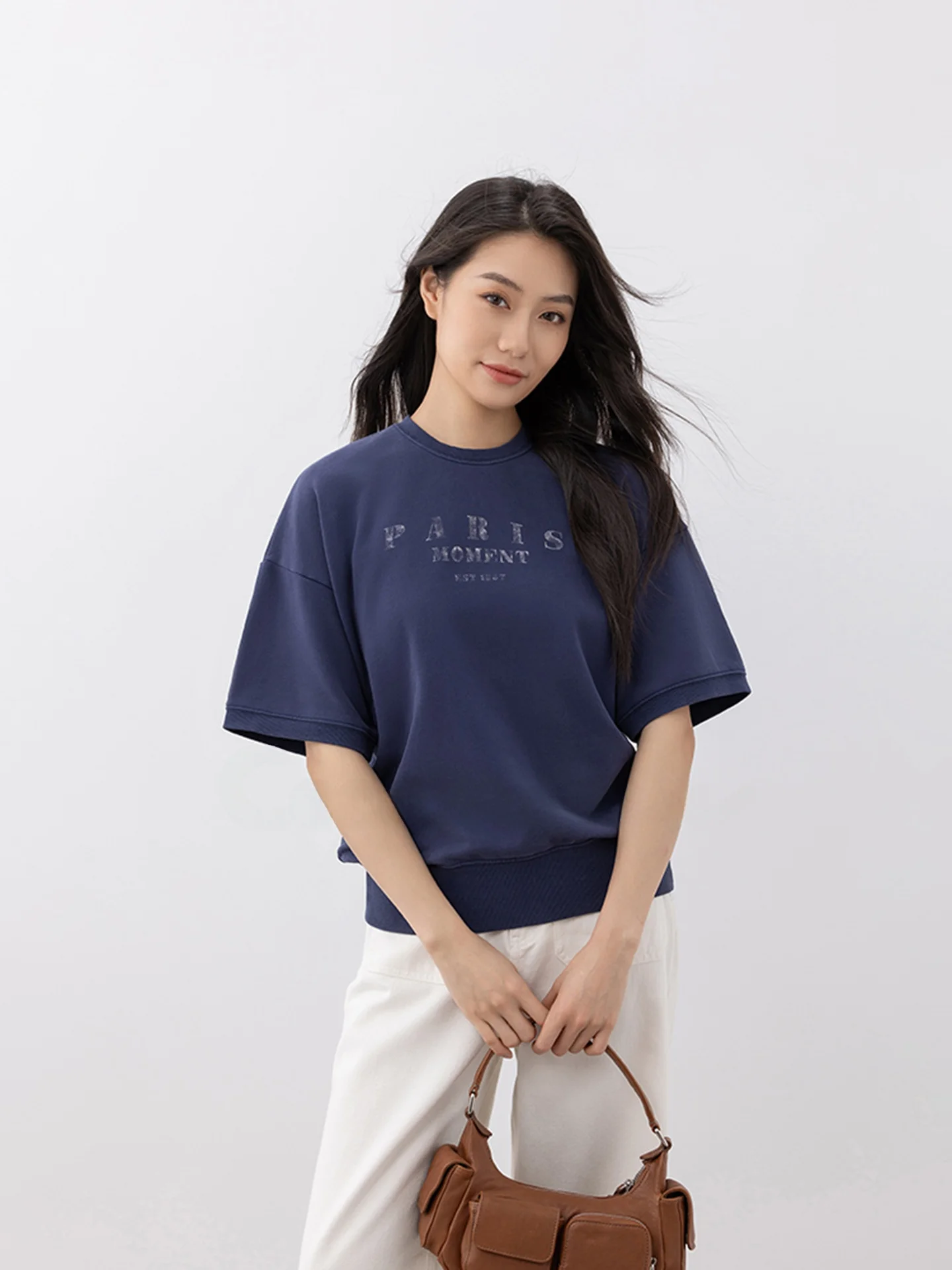 Summer New Blue Hour Women's ort Sve T-irt 00 Cotton Skin-friendly Breathable Casual Loose Fit round Ne Tee
Summer New Blue Hour Women's ort Sve T-irt 00 Cotton Skin-friendly Breathable Casual Loose Fit round Ne Tee