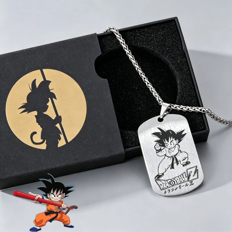 Dragon Ball Son Goku Cartoon Necklace Personality Anime Couple Titanium Steel Pendant Charm Anime Merchandise Wholesale
Dragon Ball Son Goku Cartoon Necklace Personality Anime Couple Titanium Steel Pendant Charm Anime Merchandise Wholesale