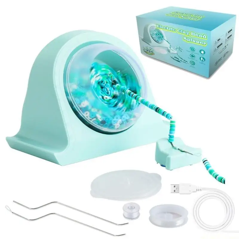 D46E Automatic Bead Spinner Bowl Time Saving Bead Stringing Machine Bead Loader Tool