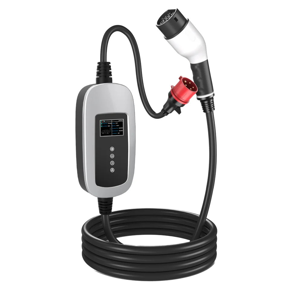 32A 22KW Portable Electric Vehicle Charger Mobile Electric Vehicle Charging Station with CEE plugs type2 interface
32A 22KW Portable Electric Vehicle Charger Mobile Electric Vehicle Charging Station with CEE plugs type2 interface