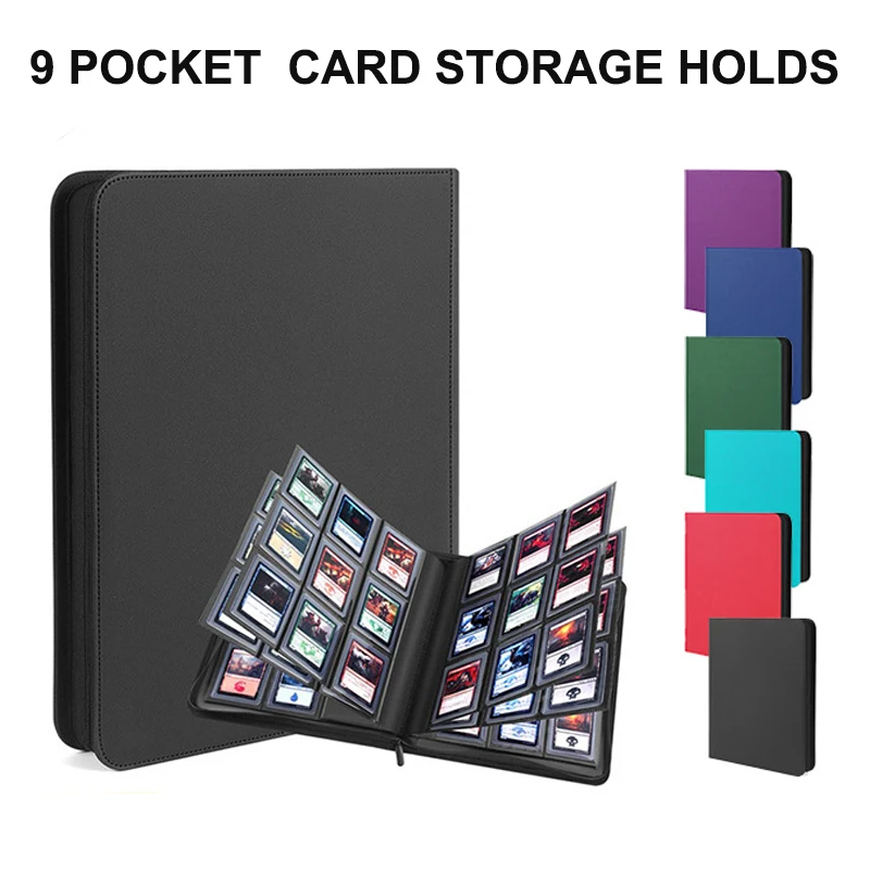 9-Pocket Card Binder Holds 252 Card Top Loader Binder Zipper Leather Storage Card Folders for Trading Cards or Sports Cards
9-Pocket Card Binder Holds 252 Card Top Loader Binder Zipper Leather Storage Card Folders for Trading Cards or Sports Cards
