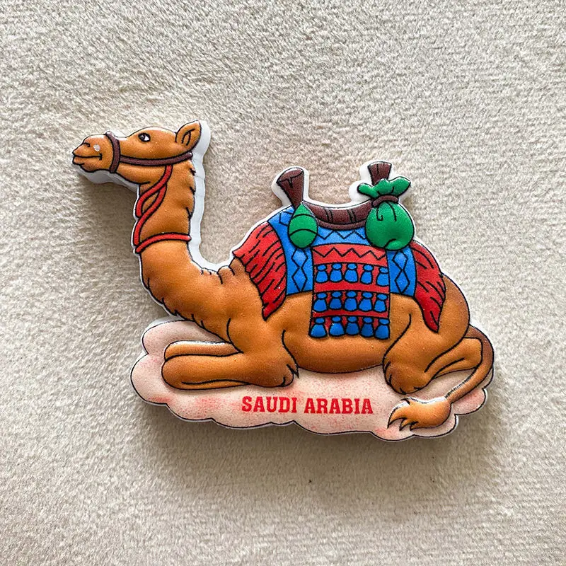 Saudi Arabia Camel Fridge Magnet Travel Souvenir Creative Personalized 3D Magnetic Gift
Saudi Arabia Camel Fridge Magnet Travel Souvenir Creative Personalized 3D Magnetic Gift