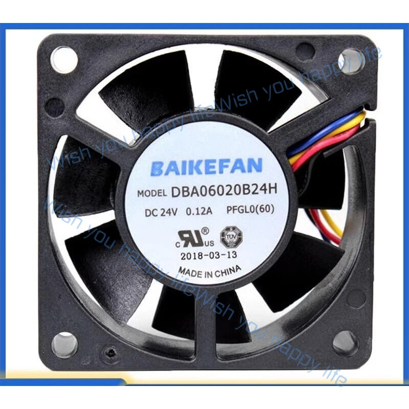 L... for BAIKE DBA06020B24H 24V 0.12A 6020 6cm 4-Wire PWM Inverter Cooling Fan
L... for BAIKE DBA06020B24H 24V 0.12A 6020 6cm 4-Wire PWM Inverter Cooling Fan