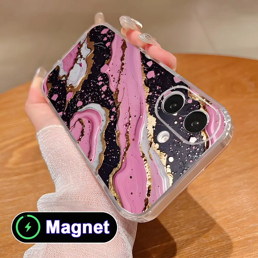 Pink Golden Phone Case for iPhone 17 16 15 14 13 12 11 Air Pro Max Plus Mini Soft TPU Clear Magsafe Cover
Pink Golden Phone Case for iPhone 17 16 15 14 13 12 11 Air Pro Max Plus Mini Soft TPU Clear Magsafe Cover