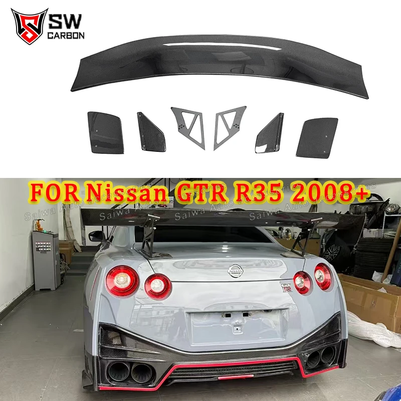 Заднее крыло из углеродного волокна для Nissan GTR35 R35, задняя крышка багажника, багажник, хвостовое крыло, сплиттер, комплект кузова, автомобильные аксессуары, Bodykit
Заднее крыло из углеродного волокна для Nissan GTR35 R35, задняя крышка багажника, багажник, хвостовое крыло, сплиттер, комплект кузова, автомобильные аксессуары, Bodykit