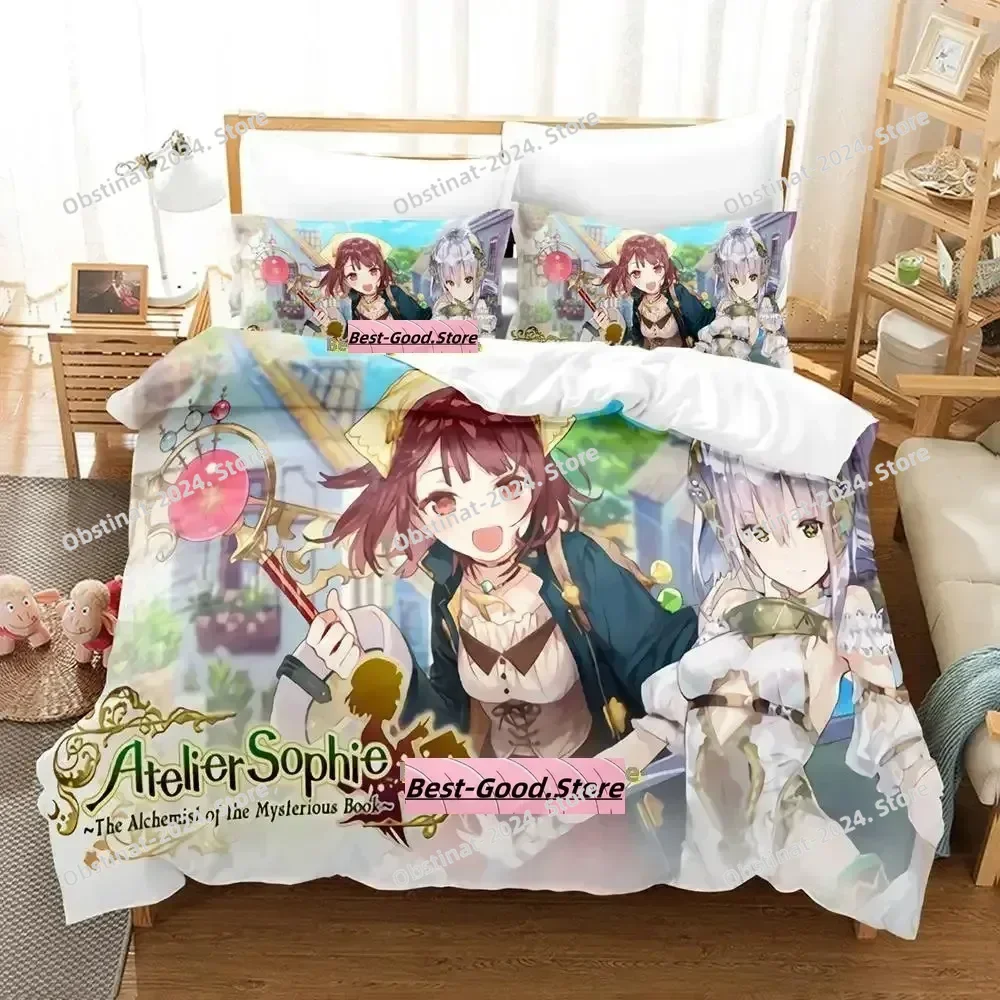 Atelier Sophie The Alchemist of the Mysterious Book Bedding Set Cartoon Anime three-piece set Adult Kid Bedroom Duvetcover Sets
Atelier Sophie The Alchemist of the Mysterious Book Bedding Set Cartoon Anime three-piece set Adult Kid Bedroom Duvetcover Sets