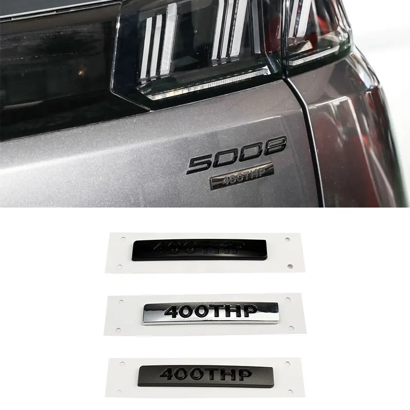 400THP trunk labeling car stickers for Peugeot new 508L 5008 rear tail emblem box mark refit 400THP letter logo decoration
400THP trunk labeling car stickers for Peugeot new 508L 5008 rear tail emblem box mark refit 400THP letter logo decoration