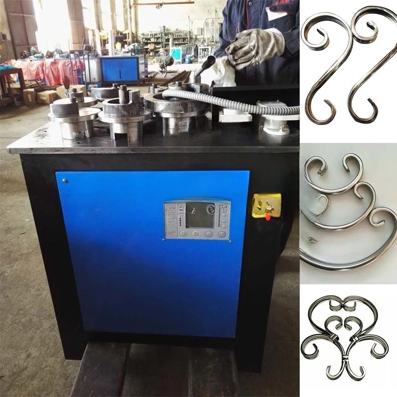 Wrought iron bending equipment, wrought iron bending machine, decorative bending machine, flower blue decorative
Wrought iron bending equipment, wrought iron bending machine, decorative bending machine, flower blue decorative
