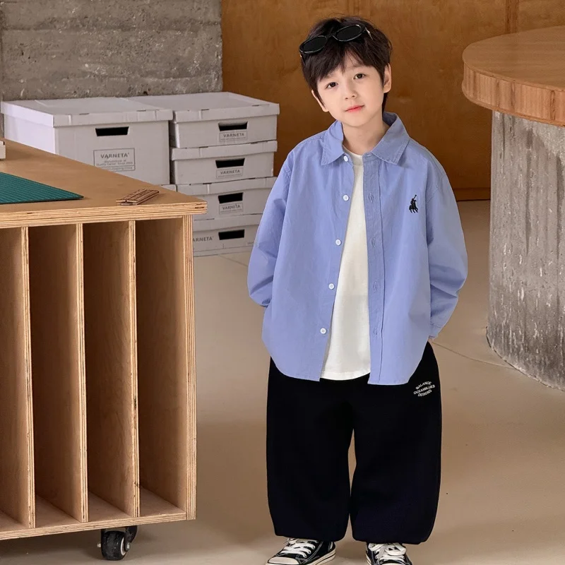 Spot boys' tops, shirts, jackets, 2025 new products, 2-10T spring white, children's campus outdoor clothing, birthday gifts
Spot boys' tops, shirts, jackets, 2025 new products, 2-10T spring white, children's campus outdoor clothing, birthday gifts
