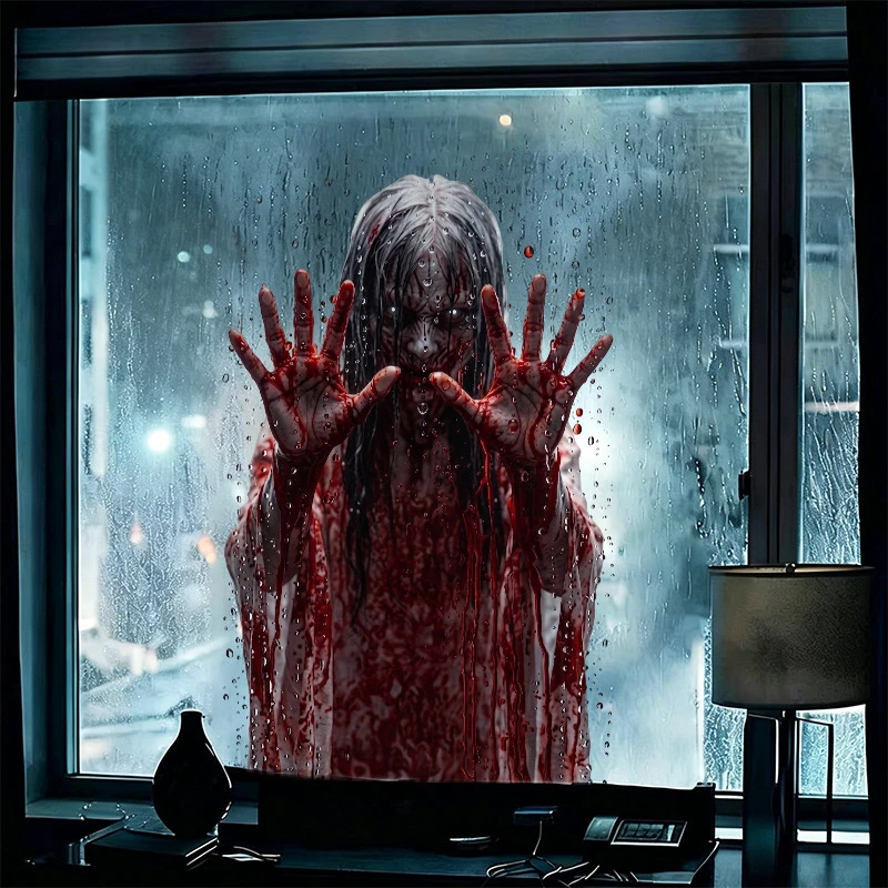 40x60cm Halloween Static Cling Window Decals: Ghost with Bloodstained Hands—Spooky Decorations for Party Decorations
40x60cm Halloween Static Cling Window Decals: Ghost with Bloodstained Hands—Spooky Decorations for Party Decorations