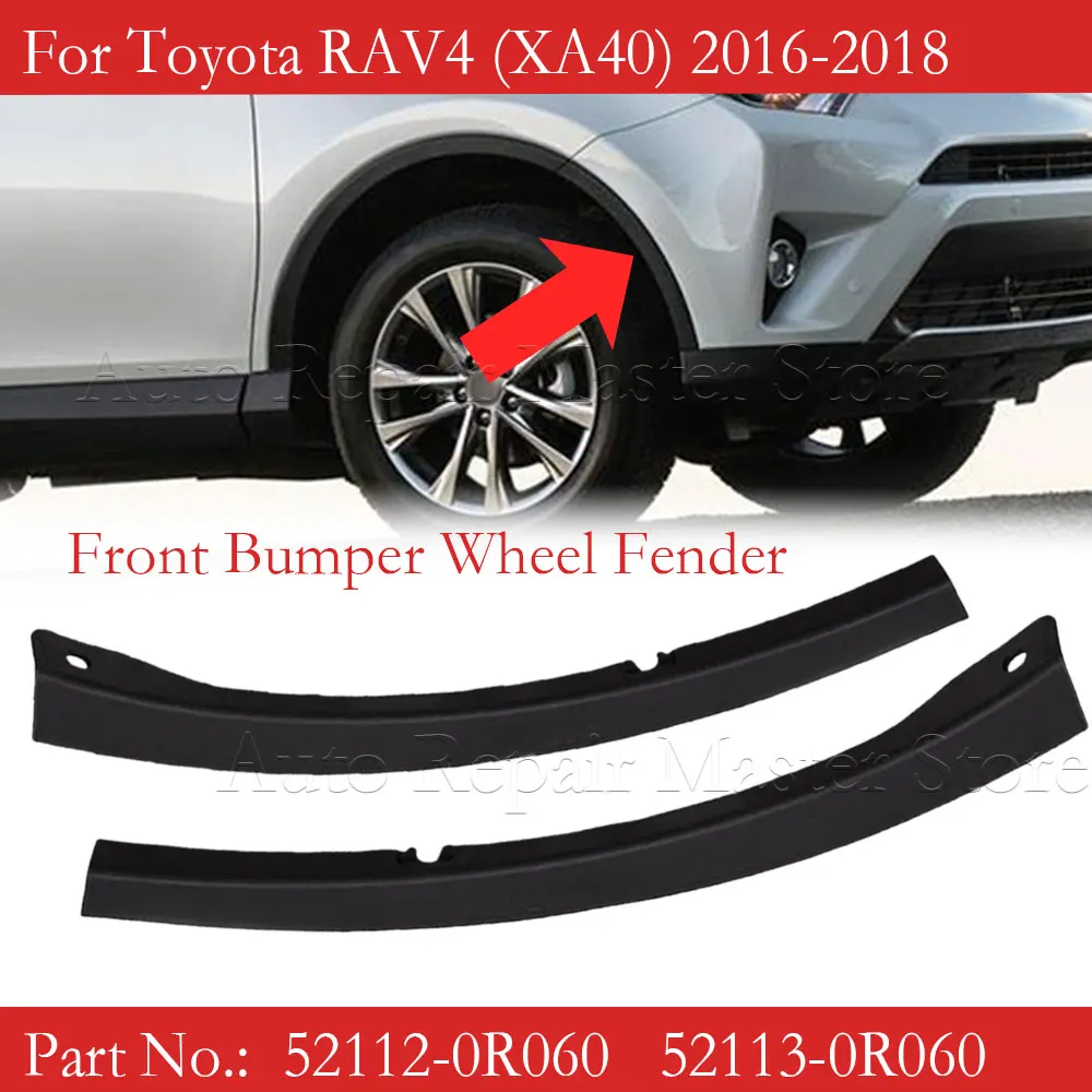 Black Plastic Front Bumper Wheel Fender Molding Trim 52112-0R060 52113-0R060 For Toyota RAV4 XA40 2016 2017 2018
Black Plastic Front Bumper Wheel Fender Molding Trim 52112-0R060 52113-0R060 For Toyota RAV4 XA40 2016 2017 2018