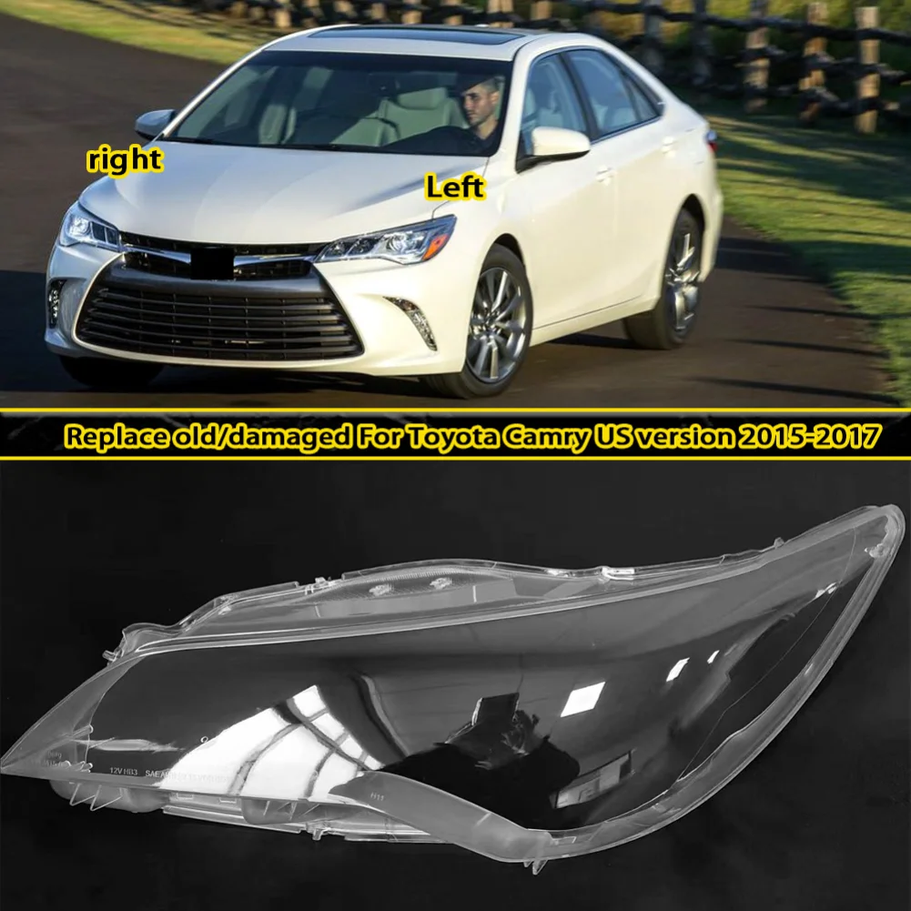 Front Headlight Cover Lens Plexiglass For Toyota Camry (US Version) 2015-2017 Headlamp Transparent Shell Lampshade Lamp Shade
Front Headlight Cover Lens Plexiglass For Toyota Camry (US Version) 2015-2017 Headlamp Transparent Shell Lampshade Lamp Shade